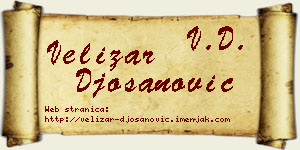 Velizar Đošanović vizit kartica